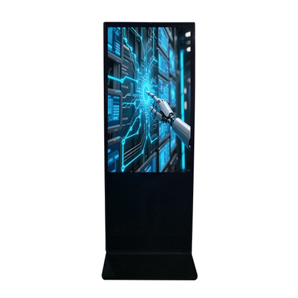 Floor-standing vertical advertising machine