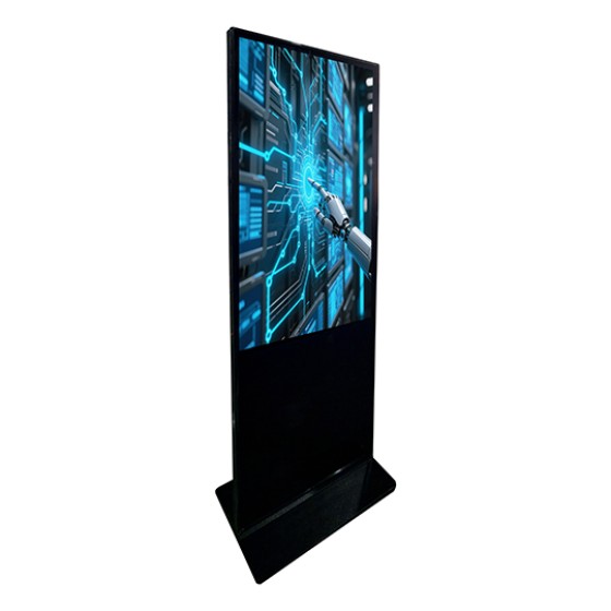 Floor-standing vertical advertising machine