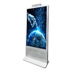 Floor-standing vertical advertising machine