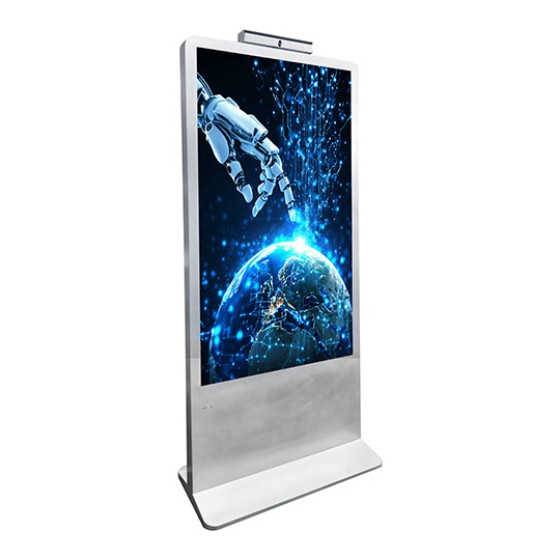 Floor-standing vertical advertising machine
