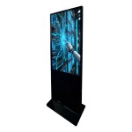 Floor-standing vertical advertising machine