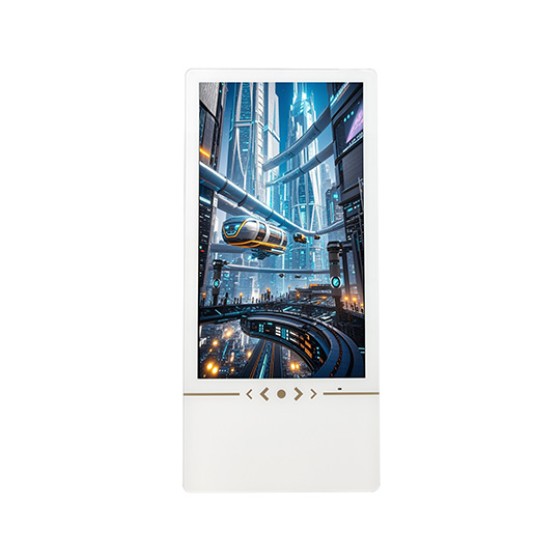 Floor-standing vertical advertising machine