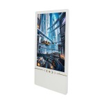 Floor-standing vertical advertising machine