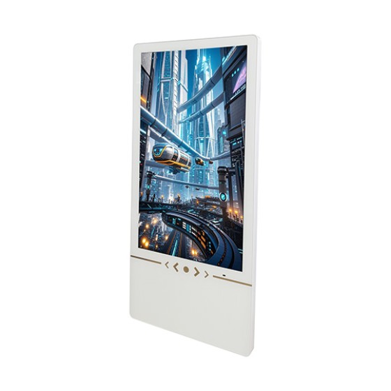 Floor-standing vertical advertising machine