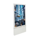 Floor-standing vertical advertising machine