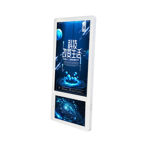 Floor-standing vertical advertising machine